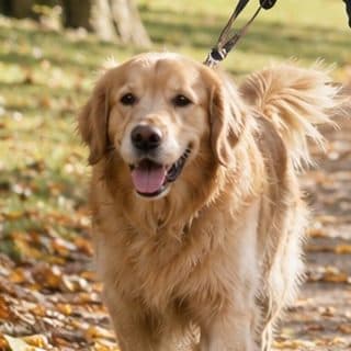 Ali's profile picture, a golden retriever